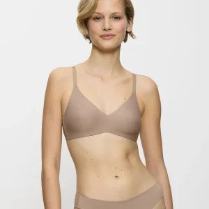 Triumph - Soutien-gorge moulé Pure Micro sans rembourrage, couleur Café Latte