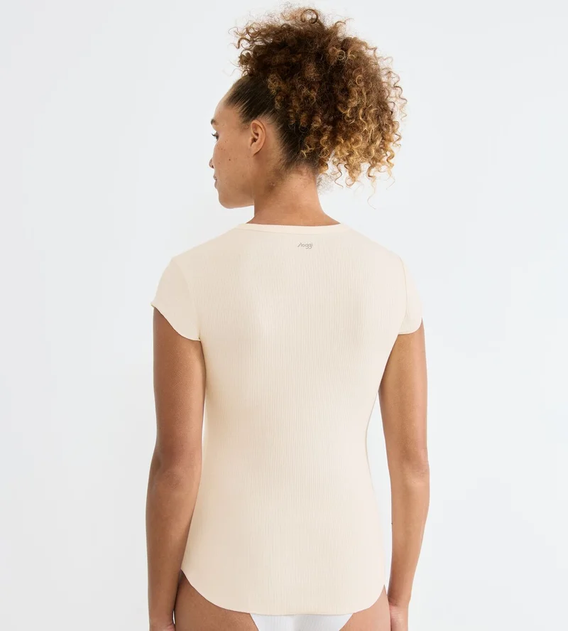 Sloggi - Go T-shirt côtelé en angora – Image 4
