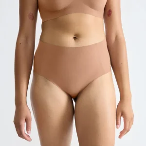 Sloggi - Culotte taille haute Zero Feel, marron nostalgique