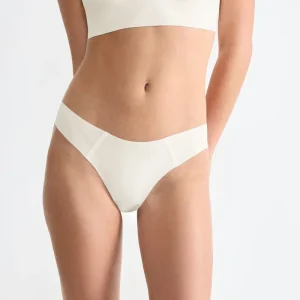 Sloggi - Débardeur spaghetti effet seconde peau en soie blanche