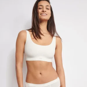 Sloggi - Soutien-gorge Ever Ease en soie blanche