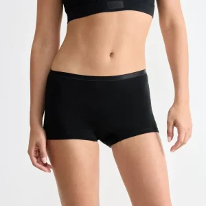 Sloggi - Short en coton noir Go Daily
