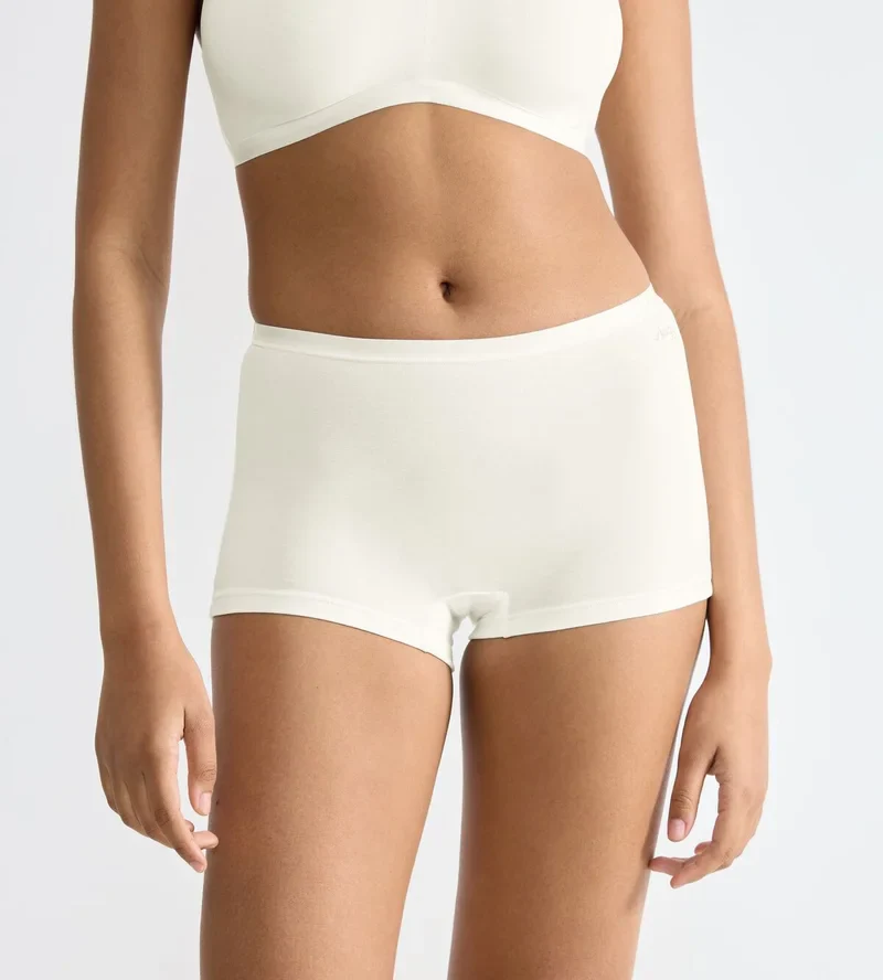 Sloggi - Short en coton blanc Go Daily