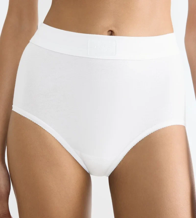 Sloggi - Culotte taille haute Double Comfort blanche – Image 5