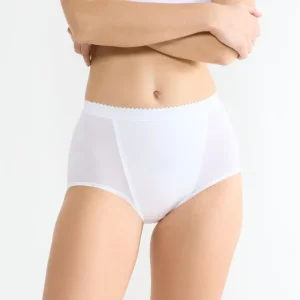 Sloggi - Culotte gainante taille haute maxi blanche