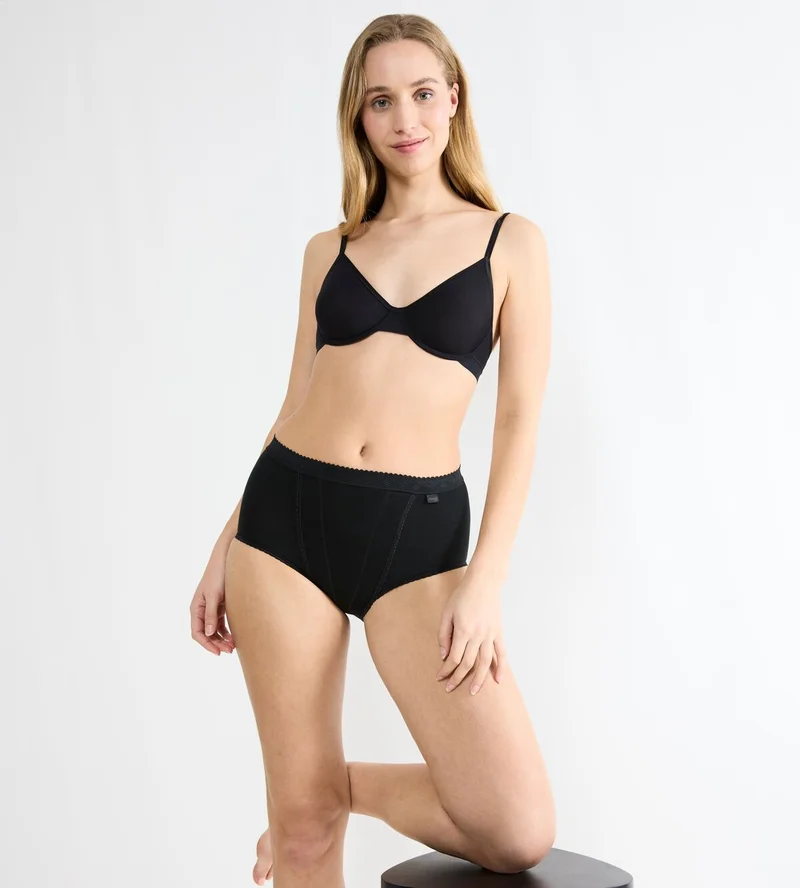 Sloggi - Culotte gainante taille haute noire – Image 3