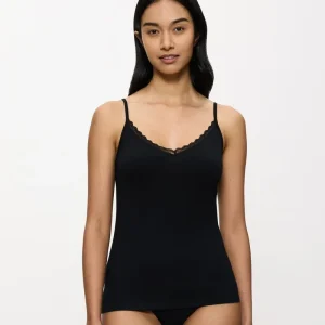 Triumph - Débardeur spaghetti noir effet coton