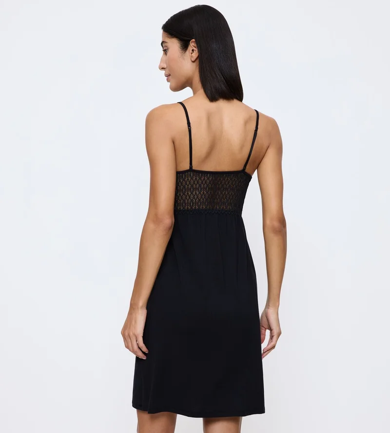 Triumph - Nuisette sans manches Aura Spotlight noire – Image 5