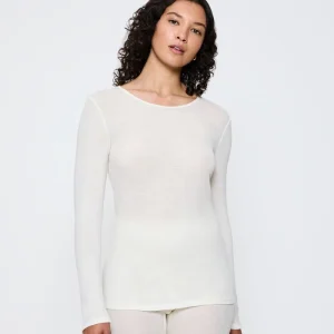 Triumph - Top à manches longues Beauty Layers en laine écru blanc