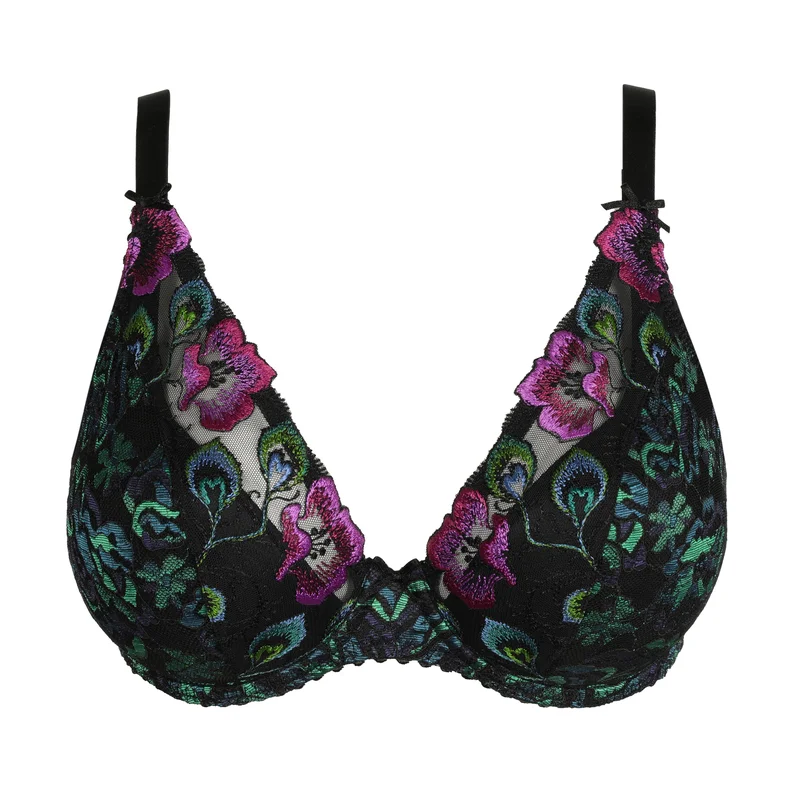 Primadonna - Soutien-gorge plongeant semi-rembourré San Angel Plume de paon – Image 8