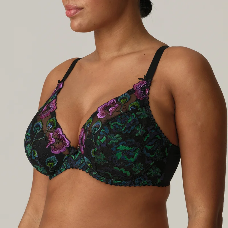 Primadonna - Soutien-gorge plongeant semi-rembourré San Angel Plume de paon – Image 6