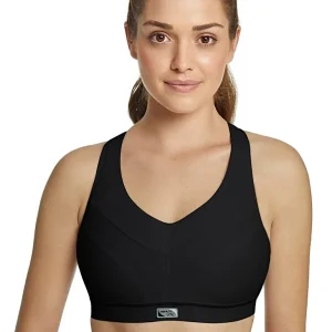 Royce - Soutien-gorge de sport ajustable en coton sans impact, petite taille, noir