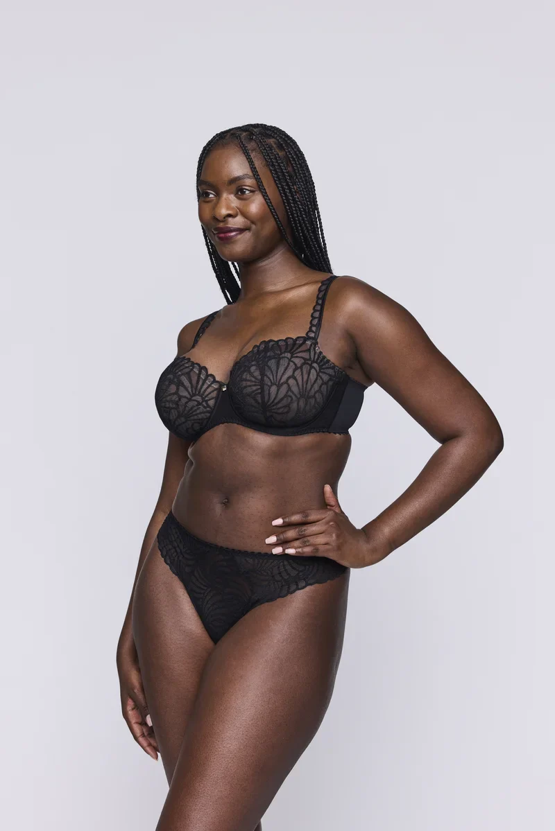 Primadonna - Soutien-gorge balconnet Gallipoli à coutures verticales Noir – Image 4