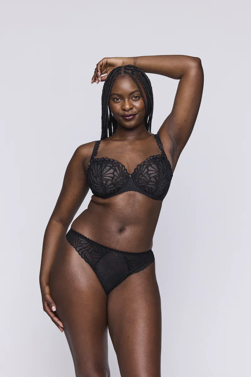 Primadonna - Soutien-gorge balconnet Gallipoli à coutures verticales Noir – Image 3